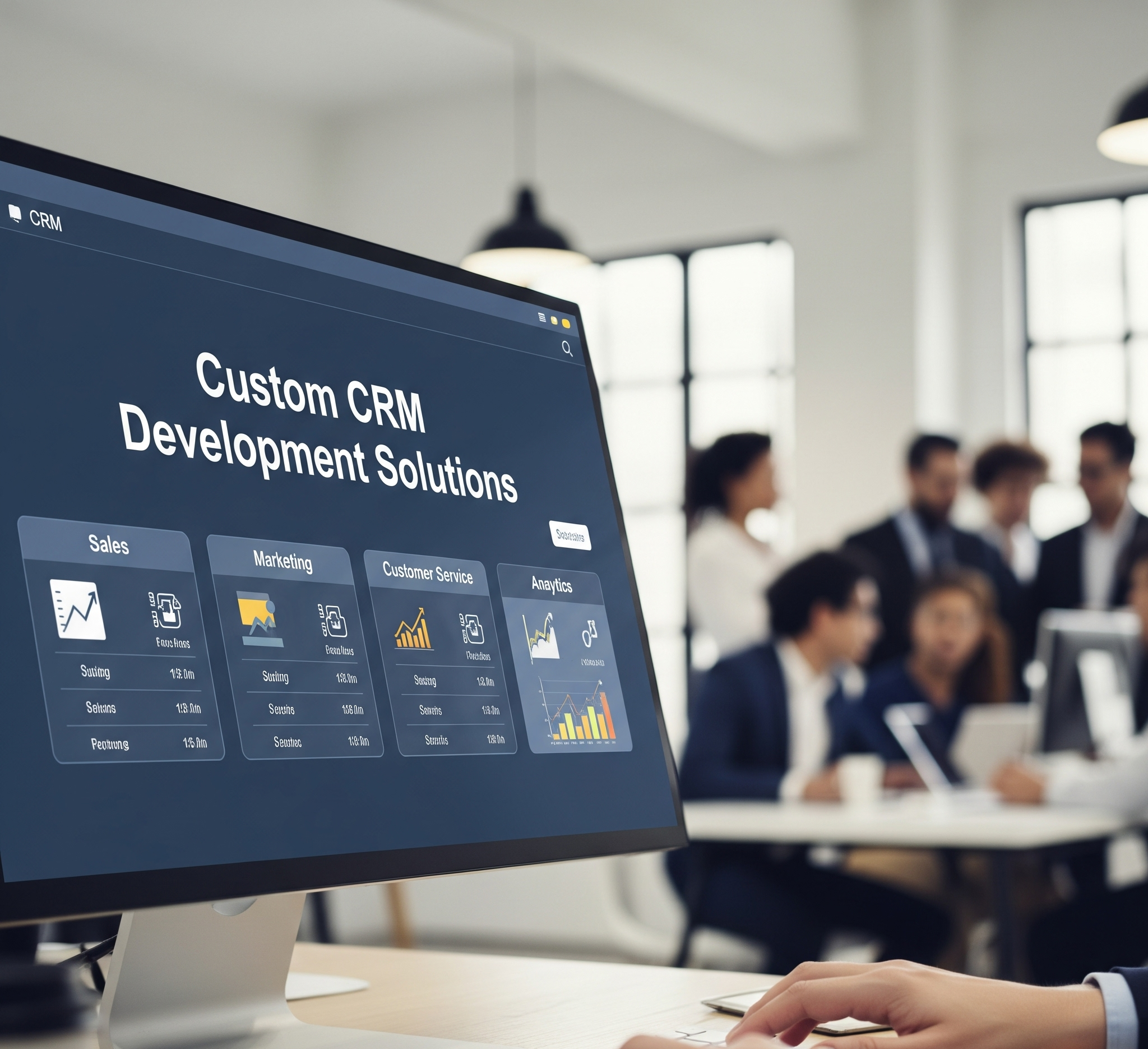 Dashboard of custom software solutions in Gorakhpur for effective client management.